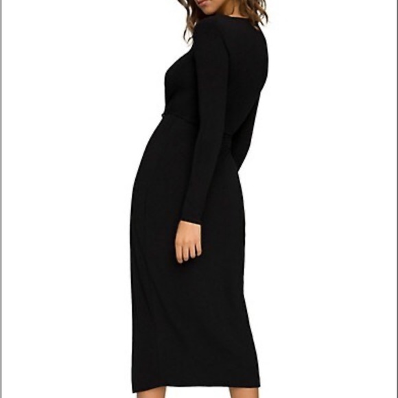 Good American Strong Shoulder Wrap Dress - Picture 5 of 6